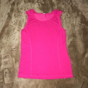 hot pink work out tank top